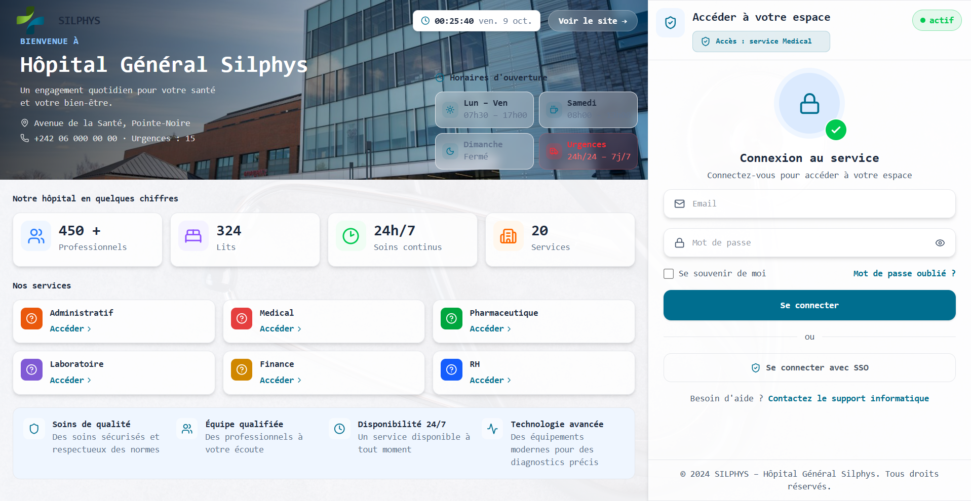 Aperçu de l’application mobile Silphys